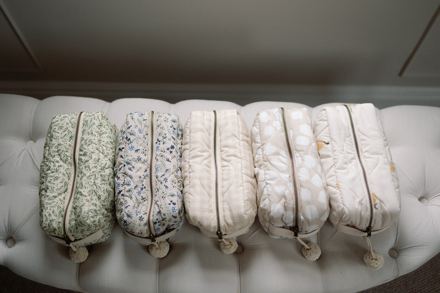 Quilted Washbag - Scallop