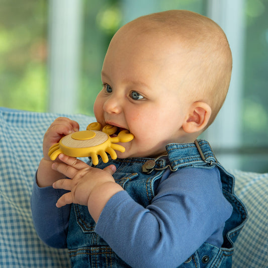 SiliSoft® Crab Teether (Neutral)