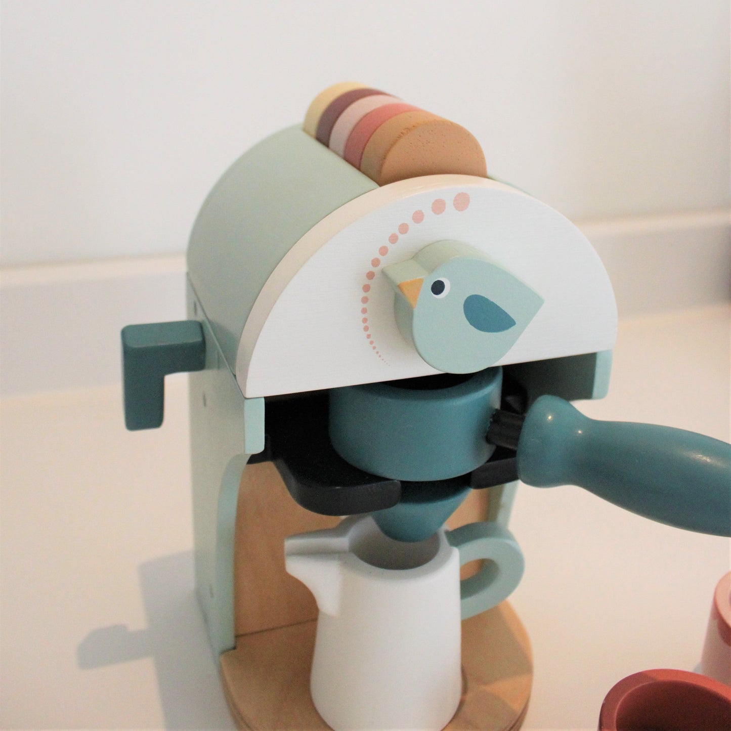 Babyccino Maker – Wooden Coffee Machine Pretend Play Set for Kids