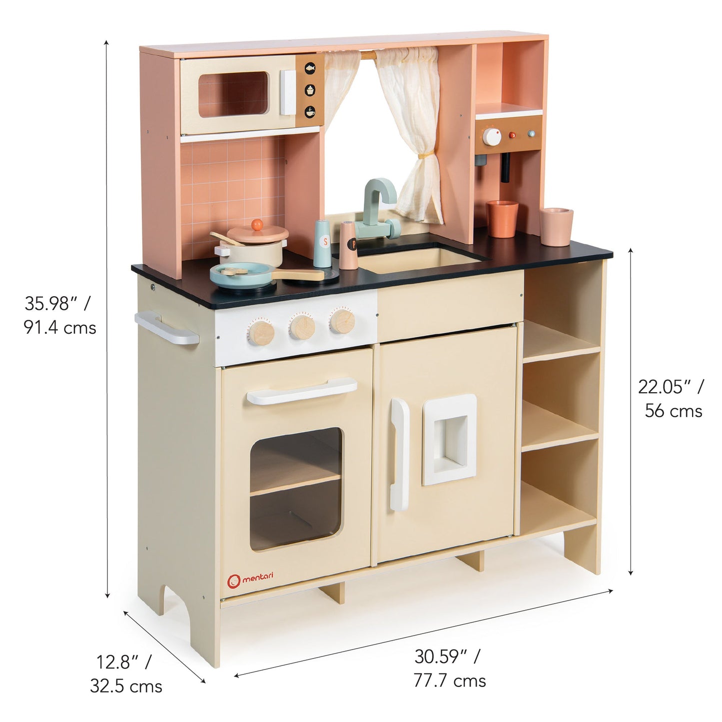 Wooden Play Kitchen – Imaginative Cooking Toy for Toddlers