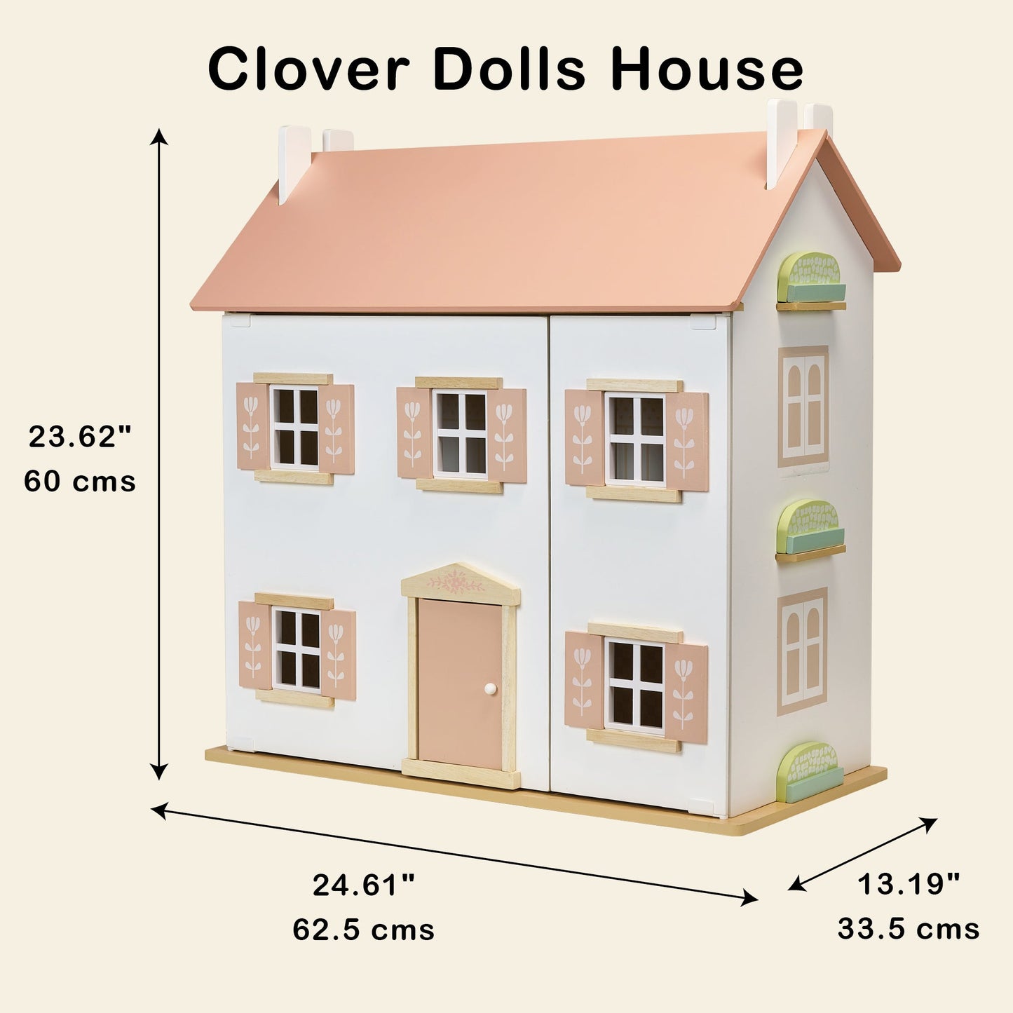 Clover Doll’s House – Wooden Dollhouse for Imaginative Play