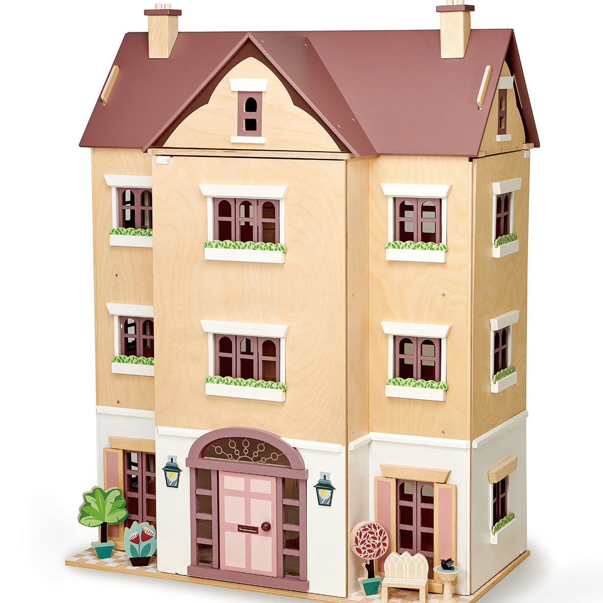 Fantail Hall – Large Wooden Dollhouse with Opening Front Panels