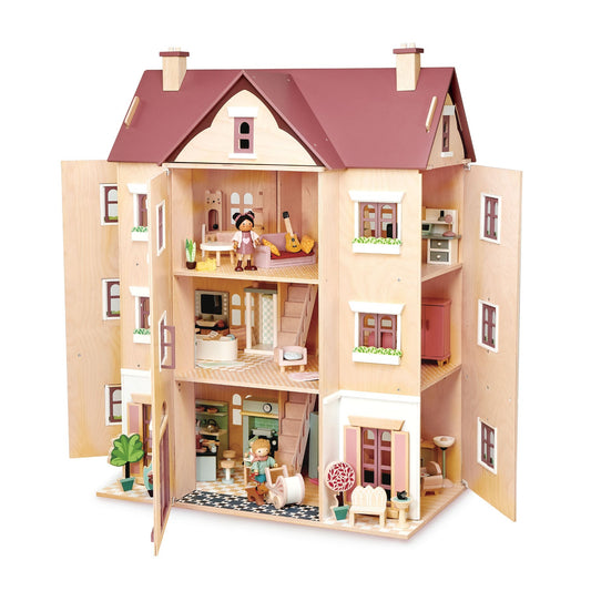 Fantail Hall – Large Wooden Dollhouse with Opening Front Panels