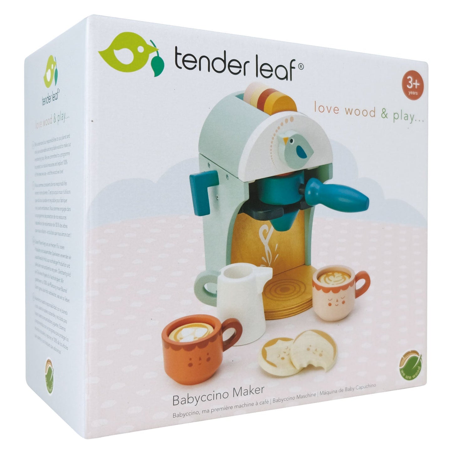 Babyccino Maker – Wooden Coffee Machine Pretend Play Set for Kids