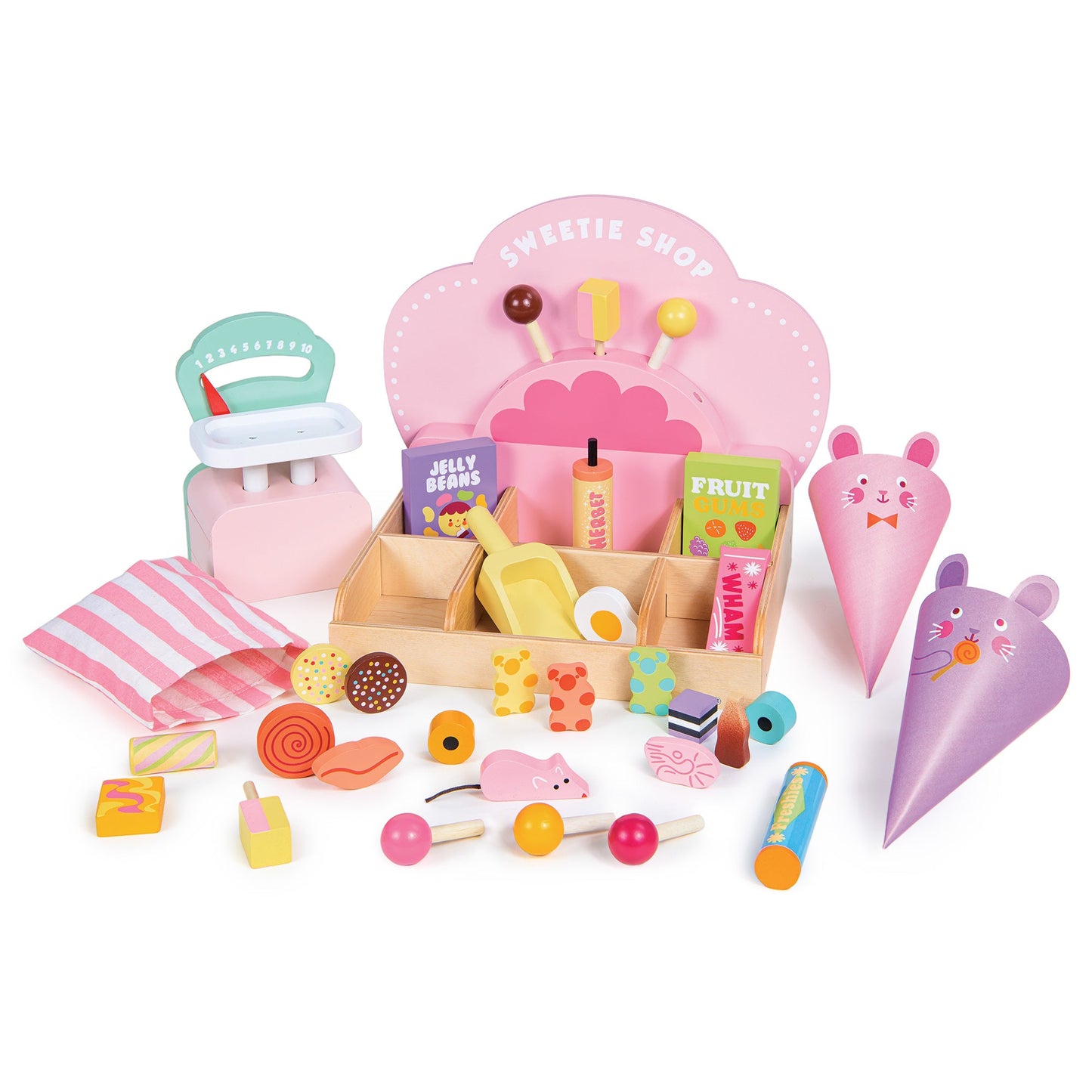 Sweetie Pic’n’Mix Shop – Wooden Pretend Play Sweet Shop for Kids