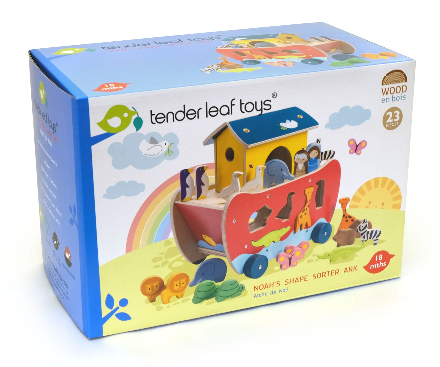 Noah’s Shape Sorter Ark – Wooden Educational Toy for Toddlers