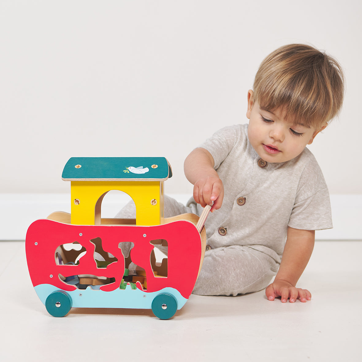 Noah’s Shape Sorter Ark – Wooden Educational Toy for Toddlers