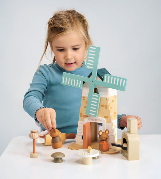 Penny Windmill – Wooden Dollhouse for Imaginative Play