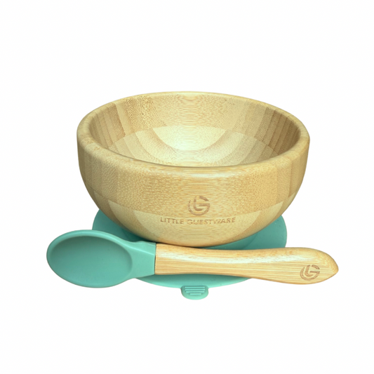 Fox Bamboo Feeding Set - Plate, Bowl, Spoon & Fork Gift Set
