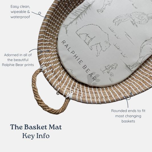 Pears Changing Basket Mat Liner