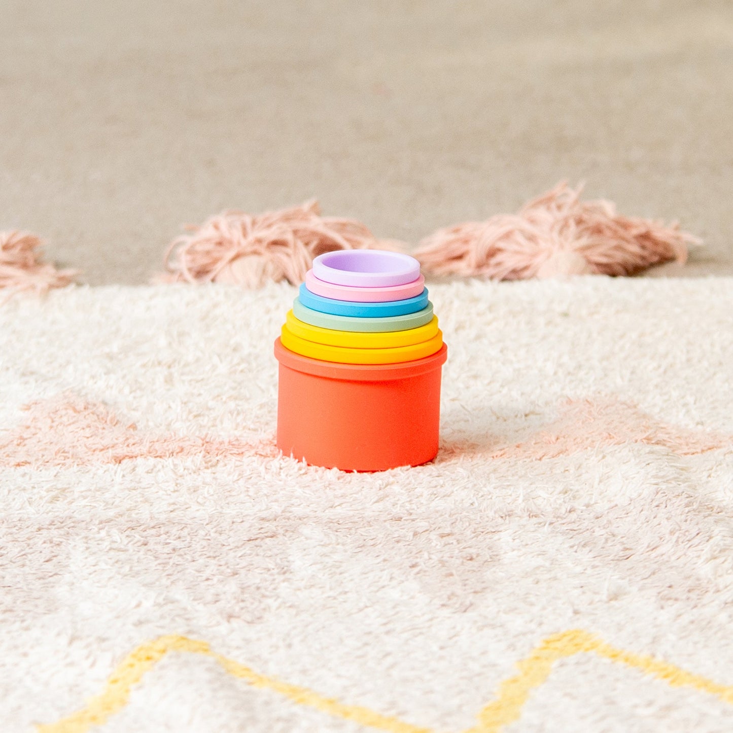 SiliSoft® Round Stacking Cups (Rainbow)