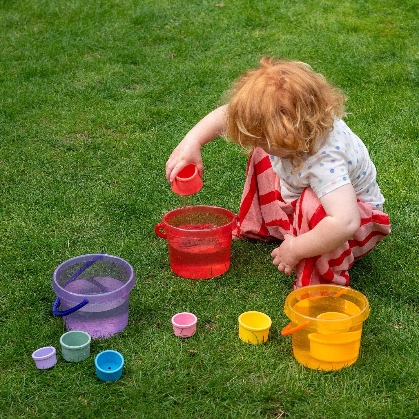 SiliSoft® Round Stacking Cups (Rainbow)