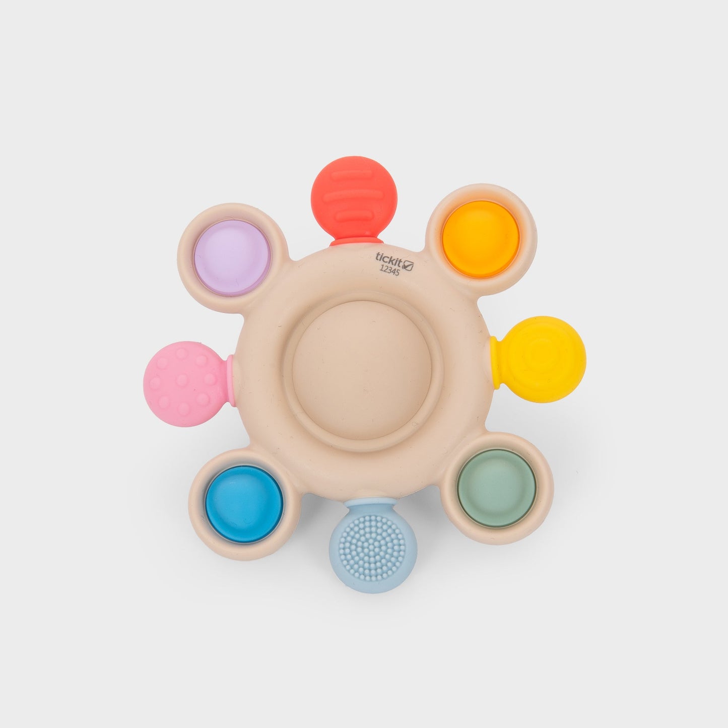 SiliSoft® Pop Teether (Rainbow)