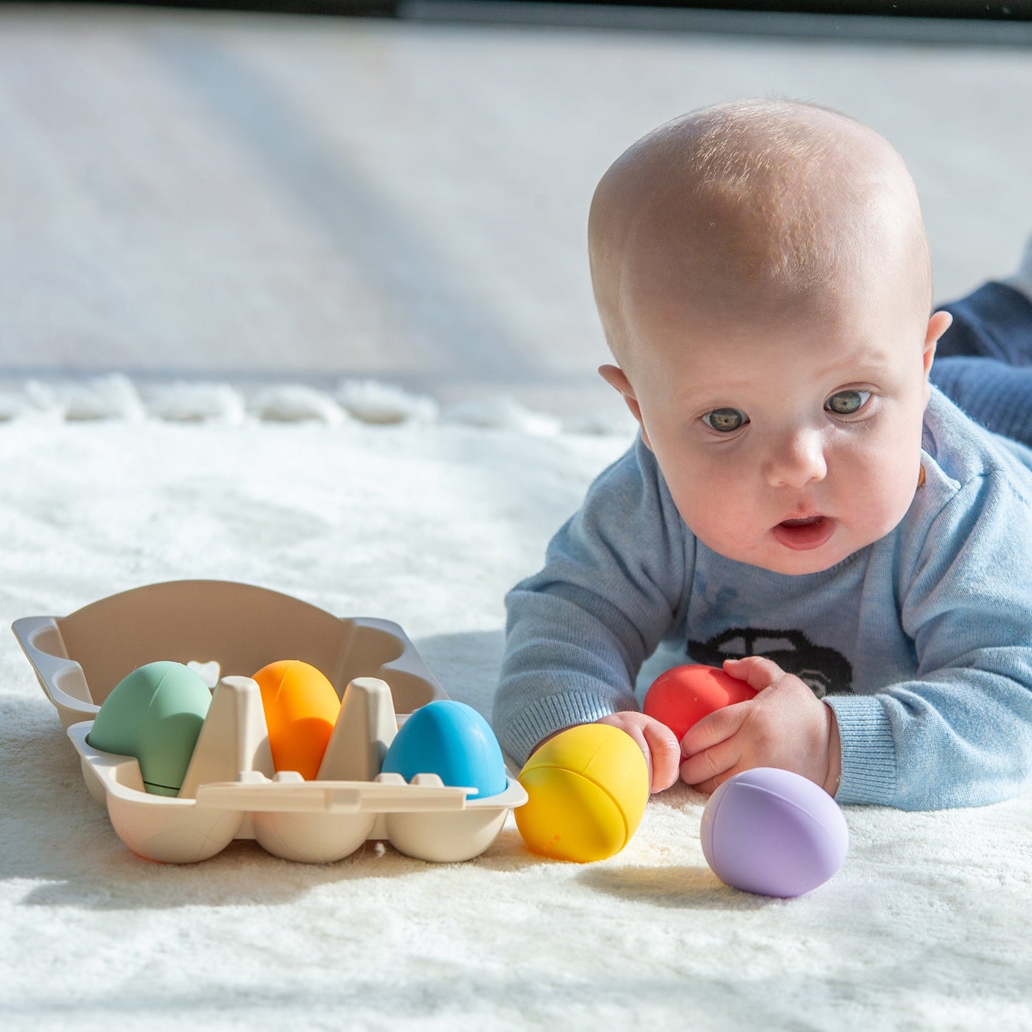 SiliSoft® Sensory Eggs (Rainbow)