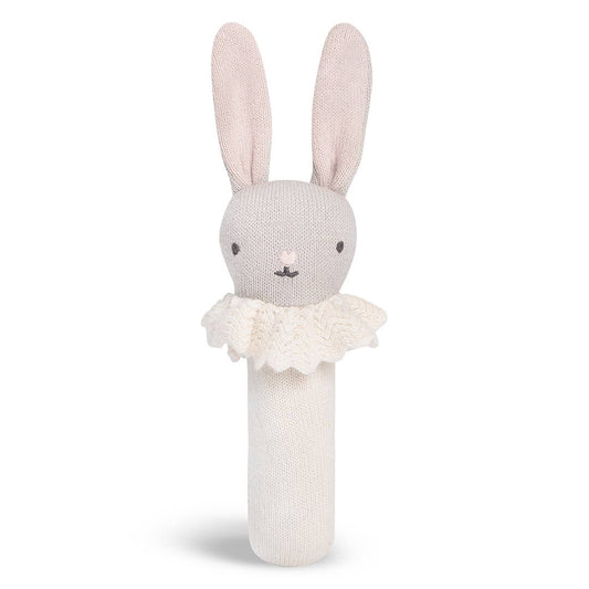 Blushing Bunny Rattle –  Plush Toy for Babies