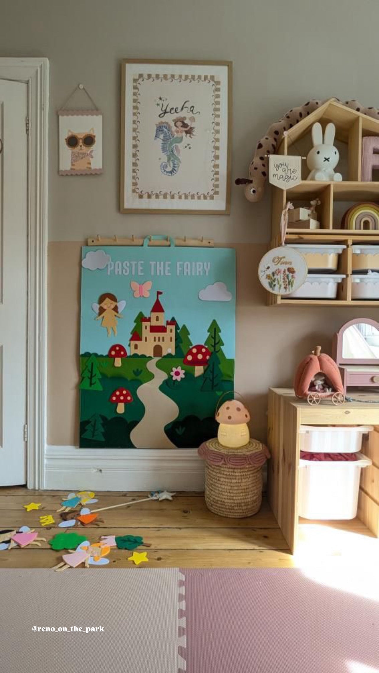 Paste The Mermaid Felt Play Board-Magical Dress up activity for girls