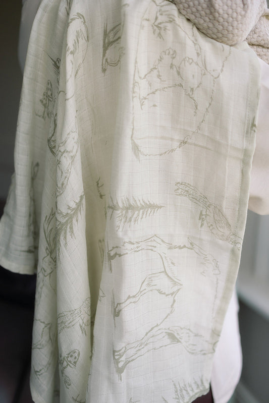Woodland Large Swaddle Muslin