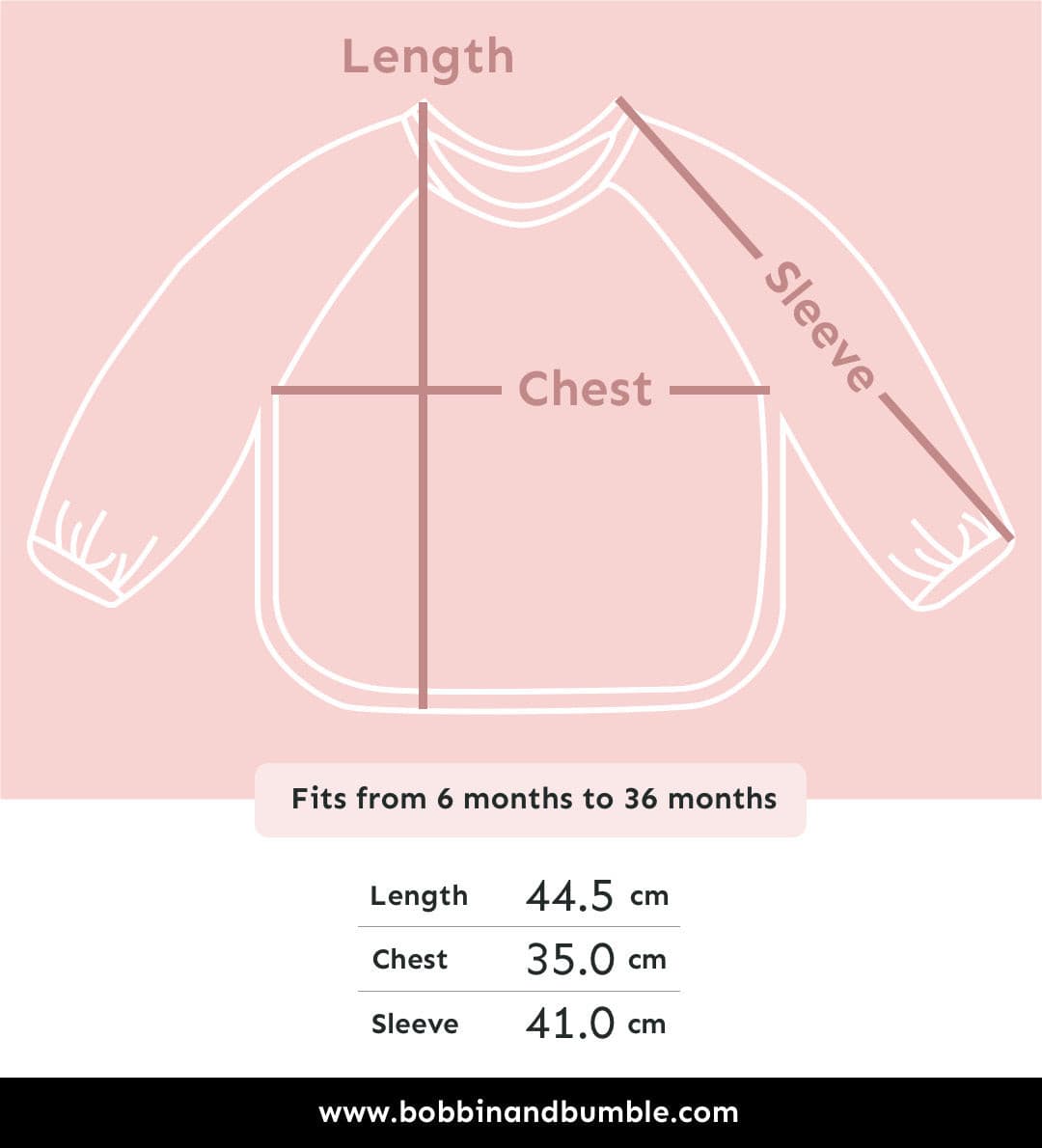 Long Sleeved Baby Bib - Farm Yard Print