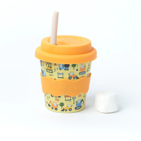 Digger Babychino Cup 4oz (Straws Sold Separately)