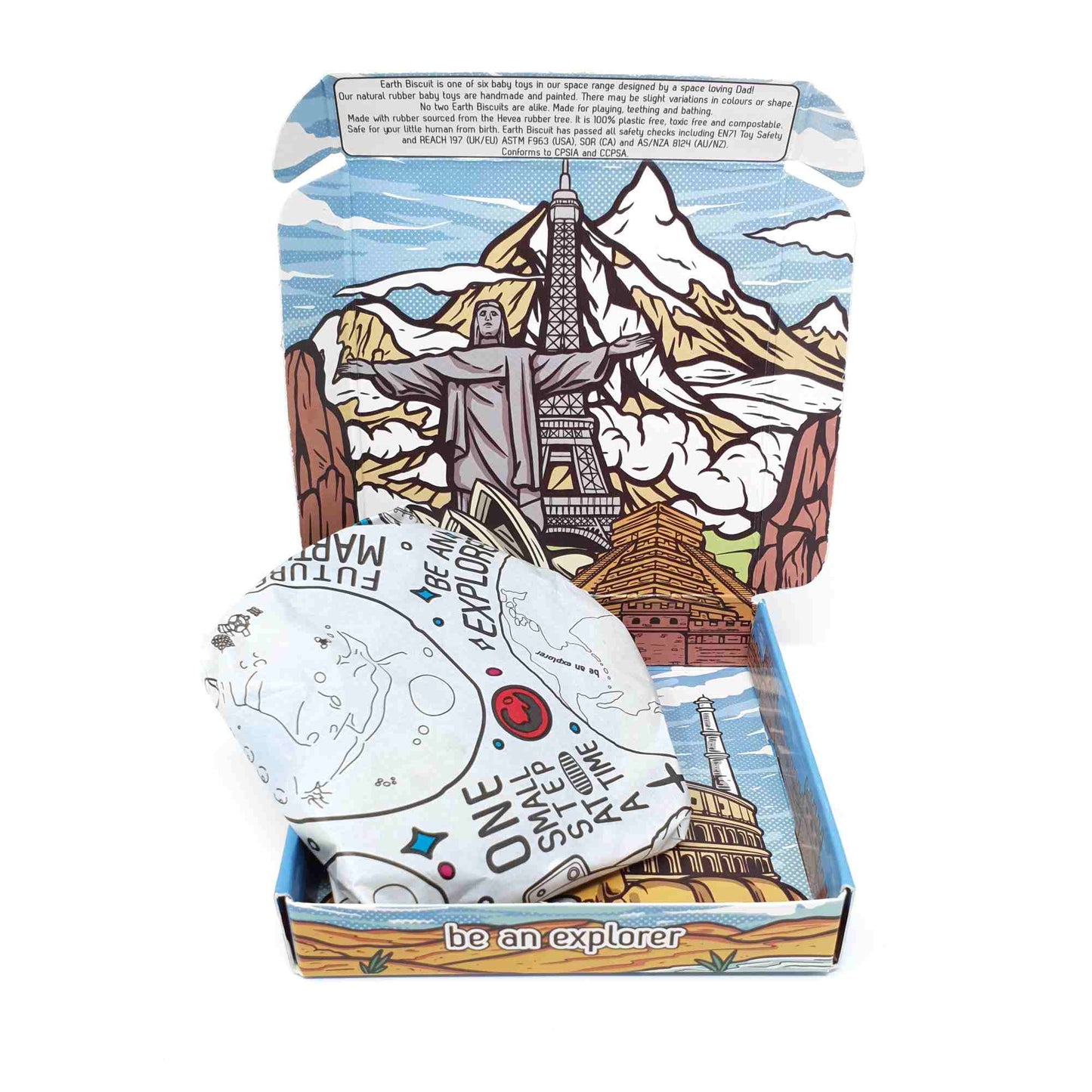 Earth Biscuit® Natural Rubber Space Themed Baby Toy