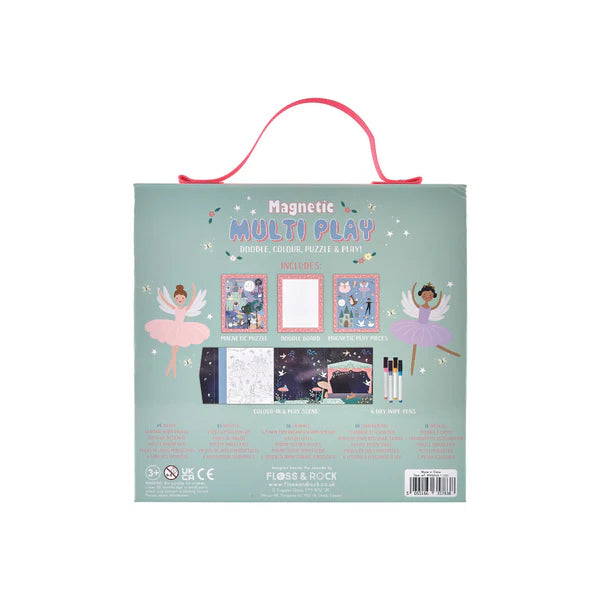 Floss & Rock Magnetic Multi Play – Enchanted | Creative Travel Toy for Kids