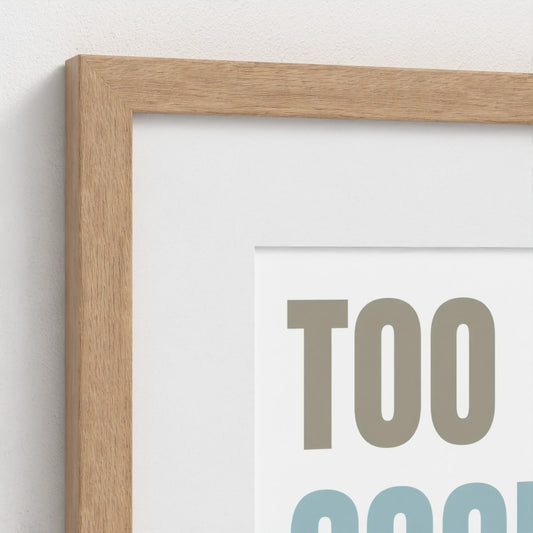 Too Cool For Naps – Framed Nursery Wall Art