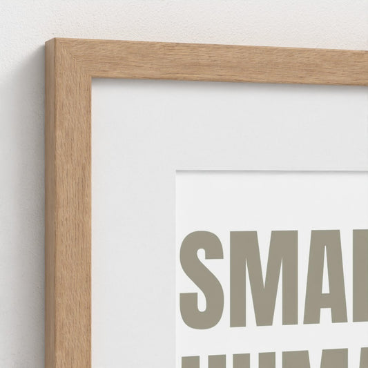 Small Human Very Loud Framed Nursery Print | Funny Kids Wall Art