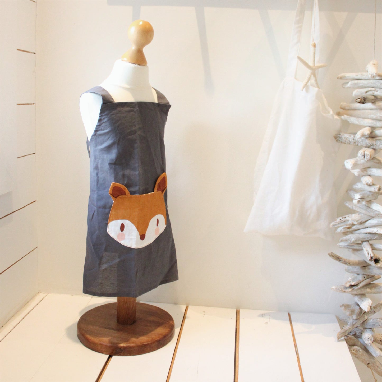 Fox Linen Apron