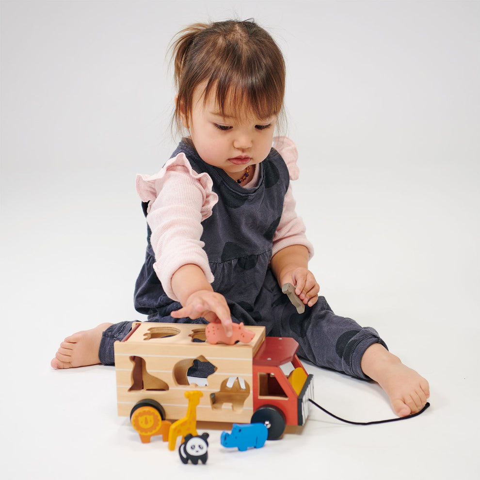 Shape Sorting Safari Truck – Priva kids