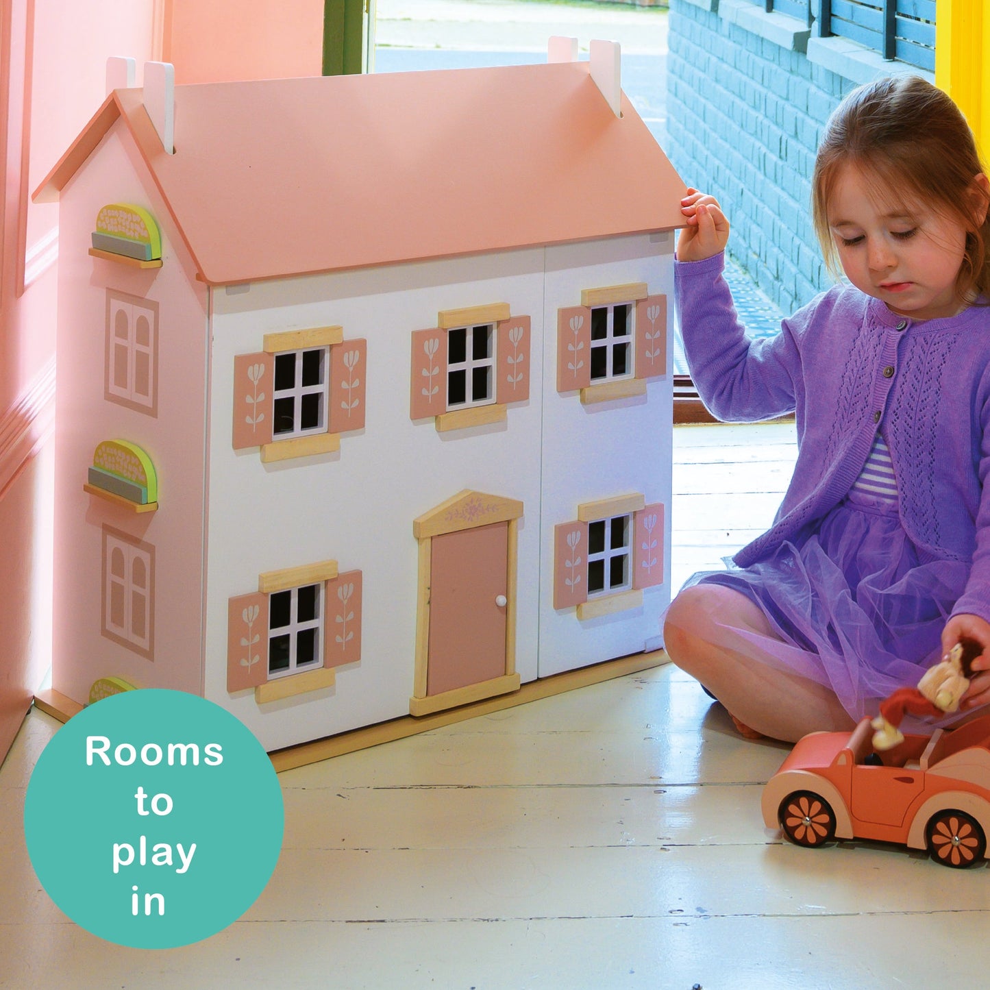 Clover Doll’s House – Wooden Dollhouse for Imaginative Play