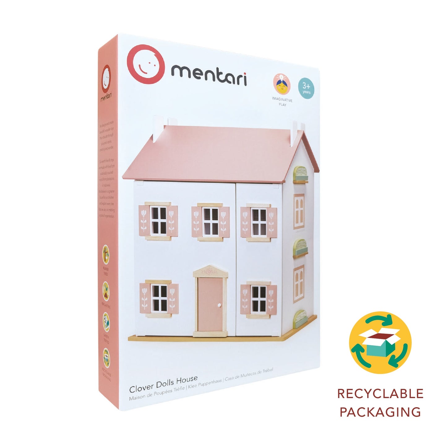 Clover Doll’s House – Wooden Dollhouse for Imaginative Play