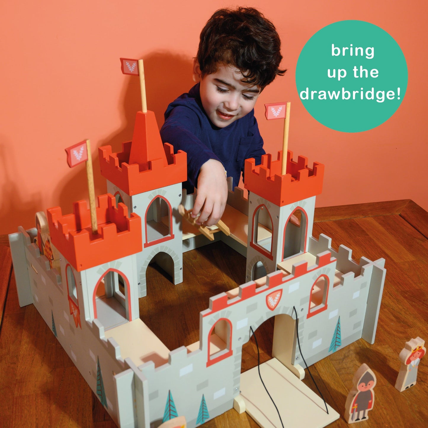 King's Castle -wooden toy castle