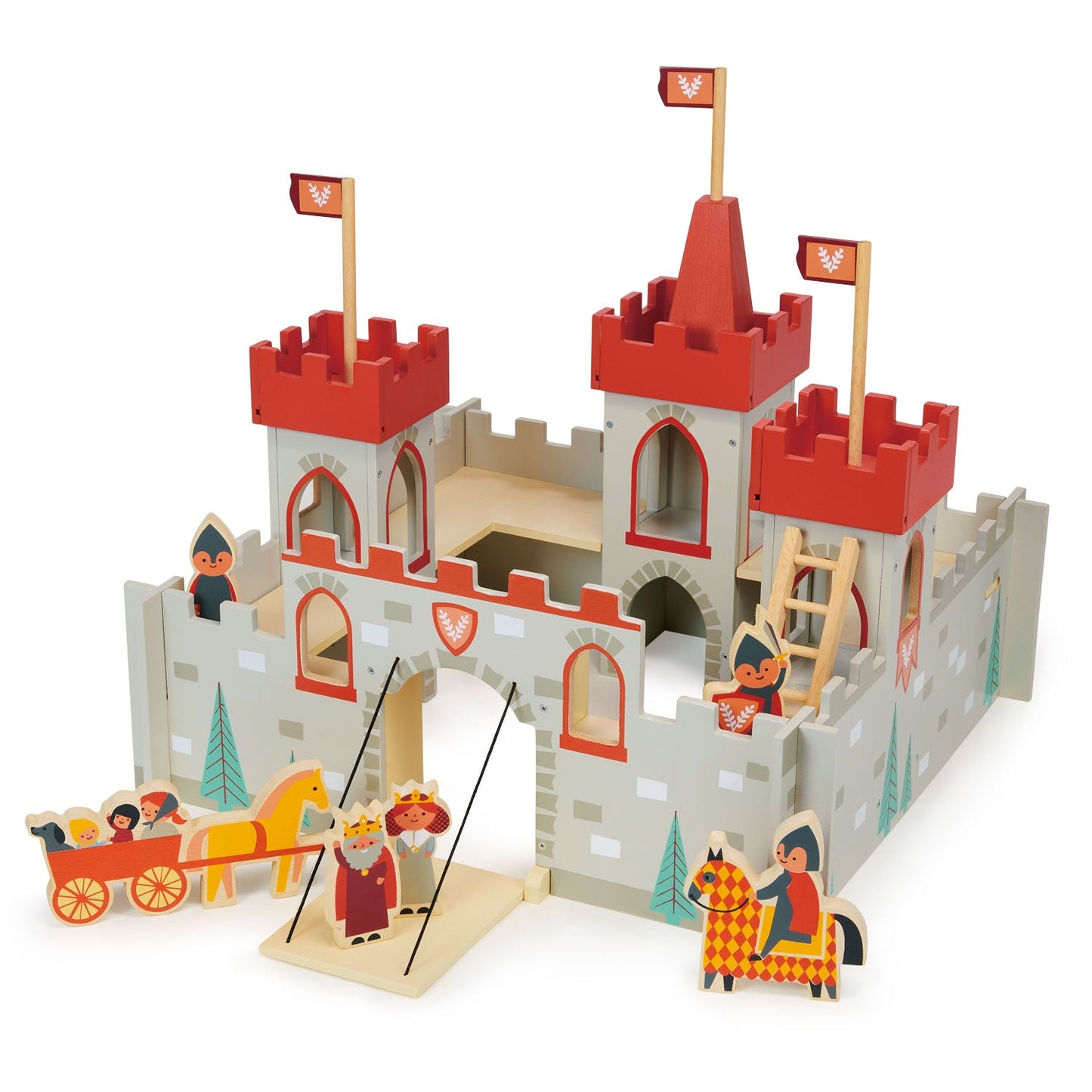 King's Castle -wooden toy castle