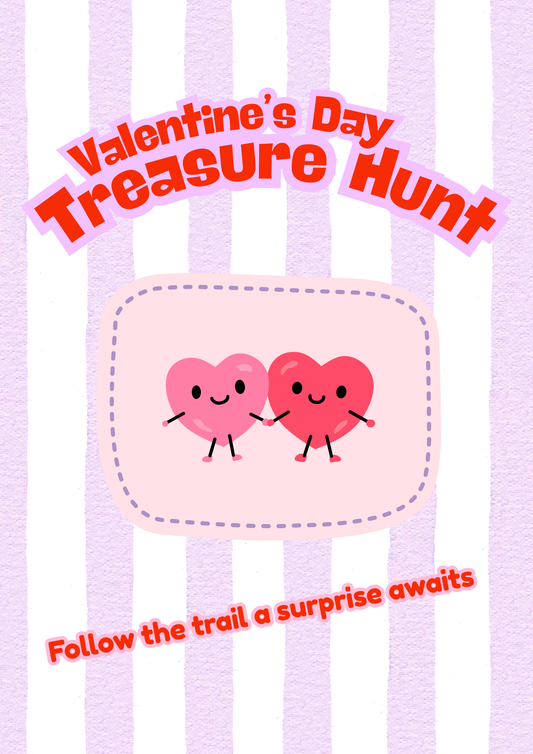 Valentine’s Treasure Hunt for Kids – Printable Valentine’s Day Activity & Love Coupons (Digital Download)