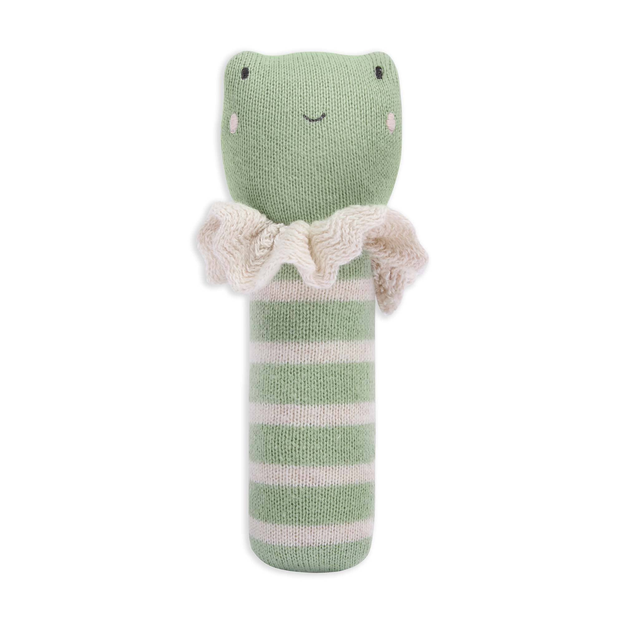 Frog Rattles Avery Row Blushing Frog Rattle – Gentle Plush Toy for Babies – Priva kids