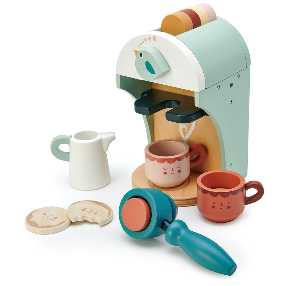 Babyccino Maker – Wooden Coffee Machine Pretend Play Set for Kids