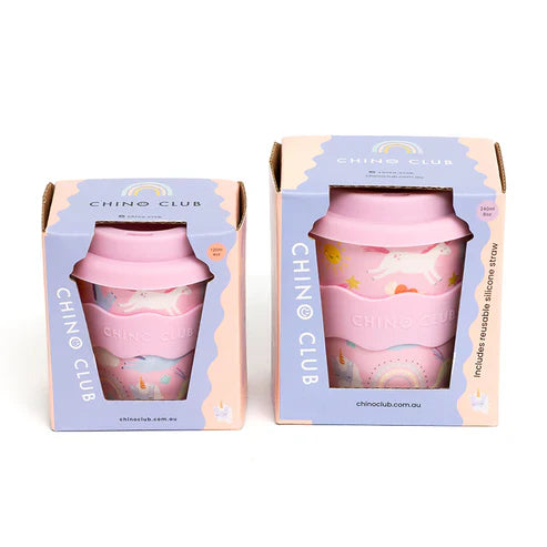 Pink Unicorn Chino Cup 8oz (STRAW INCLUDED)