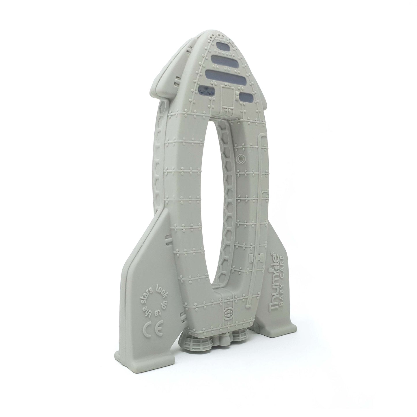 OrBITEr® Natural Rubber Space Themed Baby Toy (Rocket)