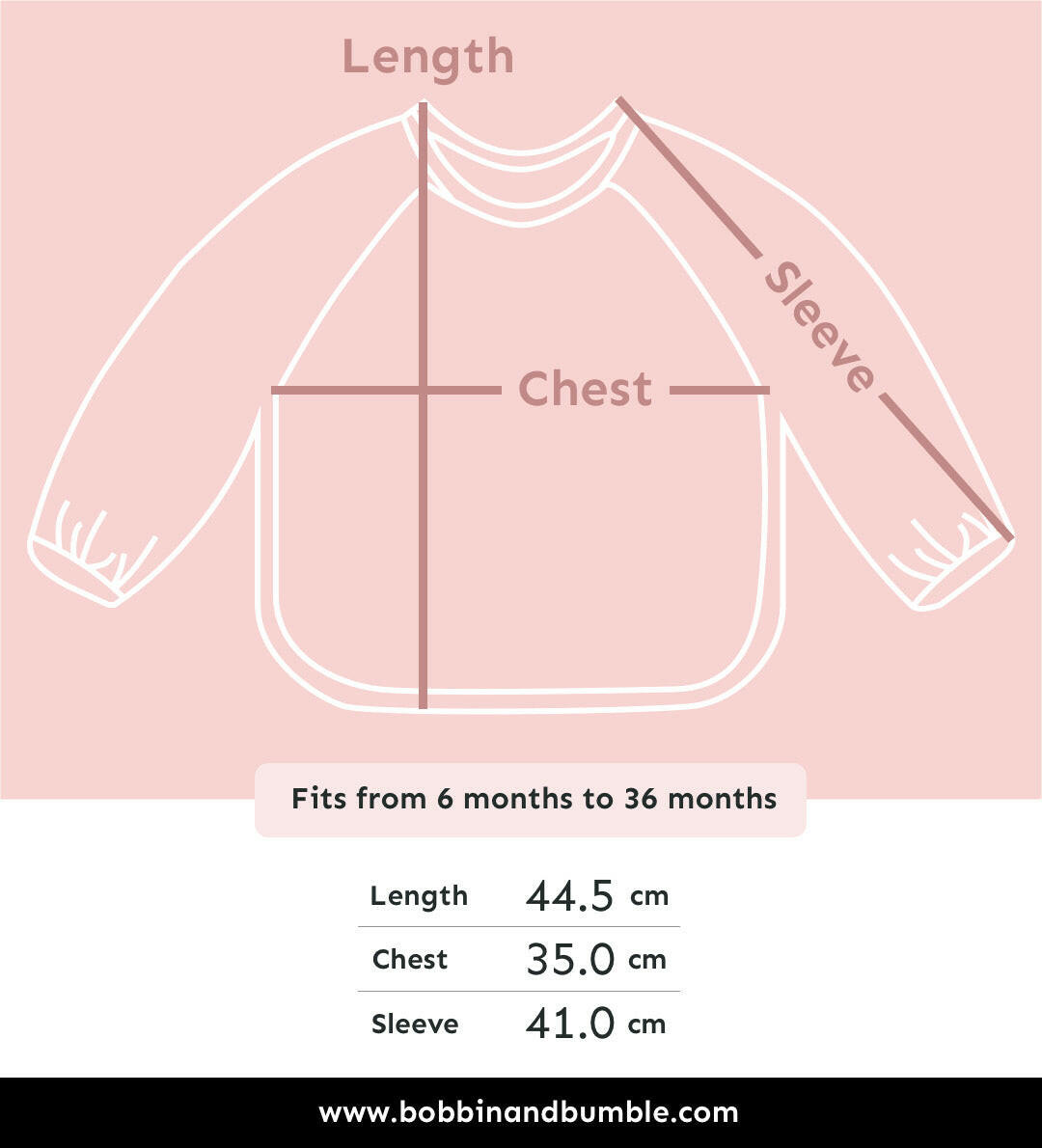 Long Sleeved Bib - Vegetable Garden