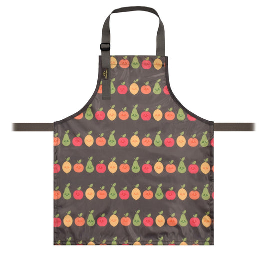 Bibetta Wipeezee Apron - Child's size - Grey Happy Fruit