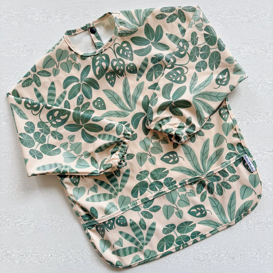 Long Sleeved Baby Bib - Houseplant Haven