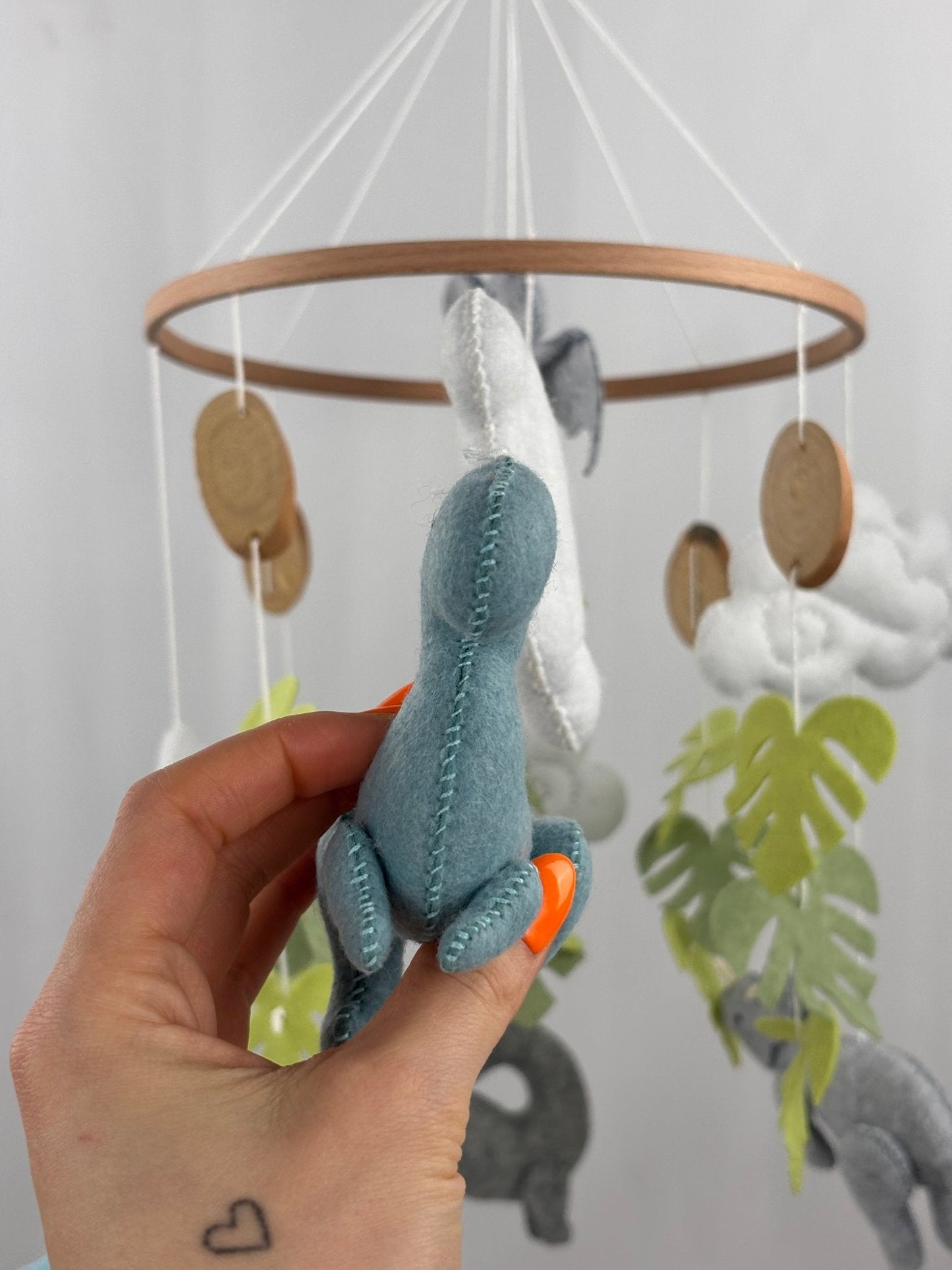 Little Dino Land Cot Mobile