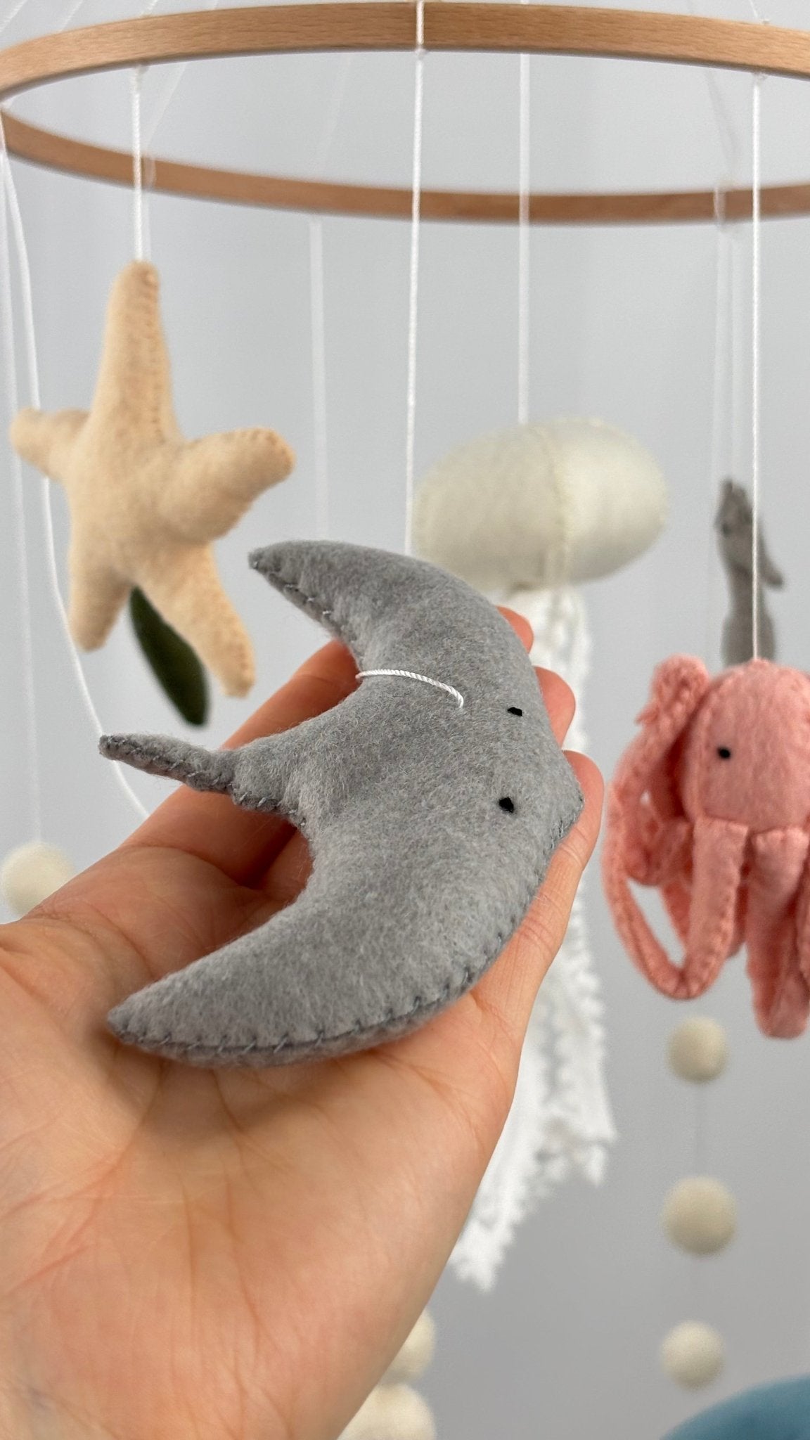 Ocean Drift Felt Cot Mobile