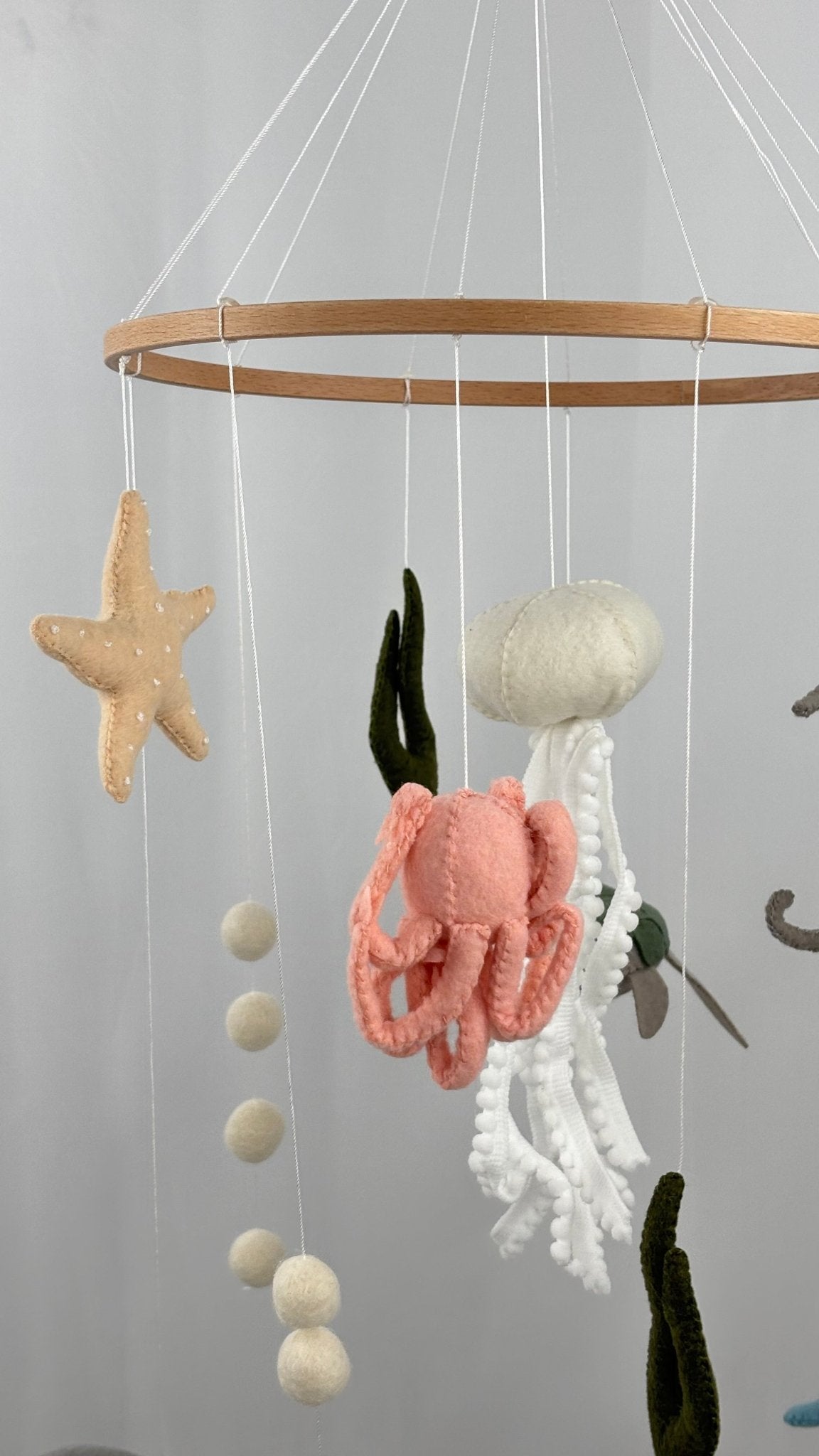 Ocean Drift Felt Cot Mobile