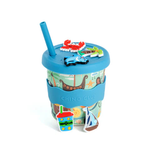 Pirate Chino Charm Cup 8oz (STRAW INCLUDED)