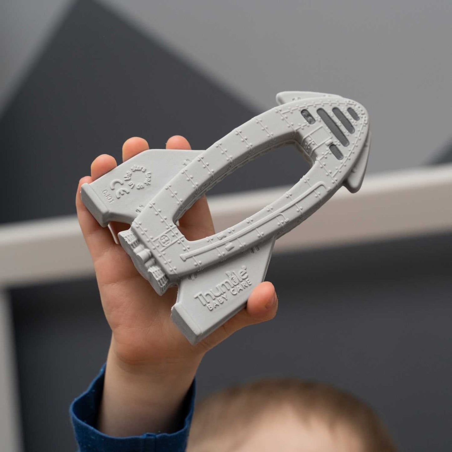 OrBITEr® Natural Rubber Space Themed Baby Toy (Rocket)