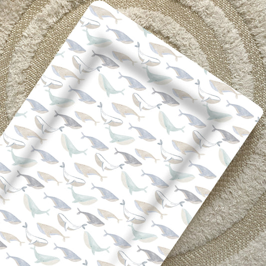 Standard Changing Mat - Whale Print